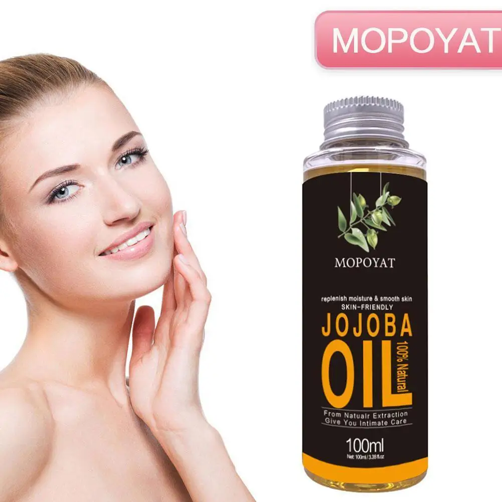 

New Natural Jojoba Oil Relaxing Moisturizing Oil 100ml Massage Oil Pure Essential Oil Help Sleep Skin Care Oil Cosmetic Base Oil