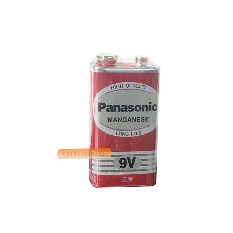 1 шт. Panasonic Greencell типа PP3 6F22 6LR61 MN1604 9V Блок Heavy Duty сотовый Батарея