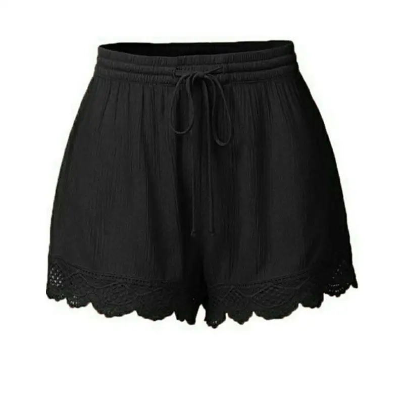 Летние кружевные шорты большого размера 2020 женские оверсайз d повседневные плюс