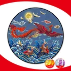 Набор для вышивки крестом, золотое дерево, хурма, китайские наборы для вышивки крестом, домашний декор, пять благословений