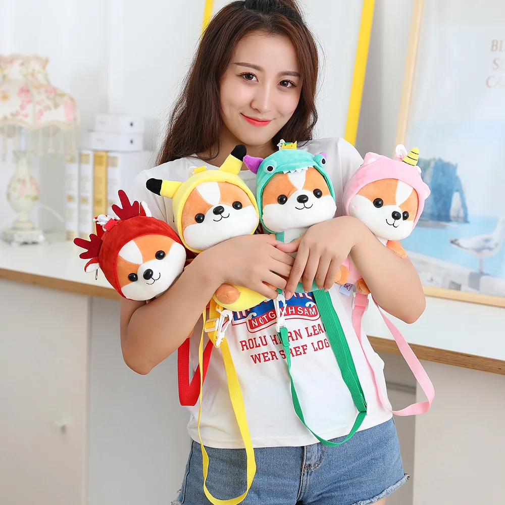 Новинка 1 шт. 20 см милый маленький плюшевый рюкзак в виде хомяка белки каваи