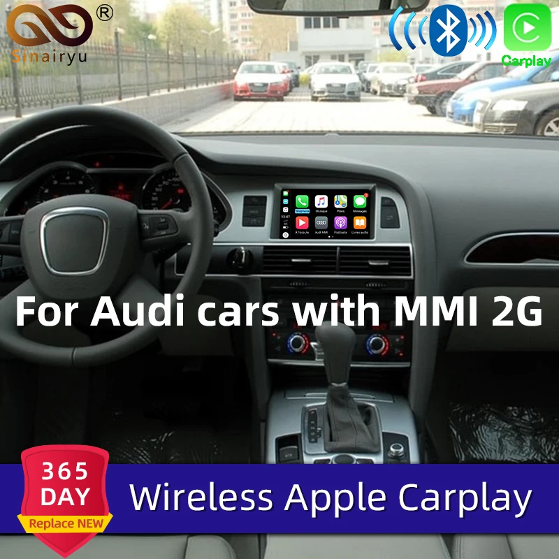 Sinairyu беспроводной Apple Carplay для Audi MMI 2G обновленный Android Mirroring Wi-Fi автомобиль играть