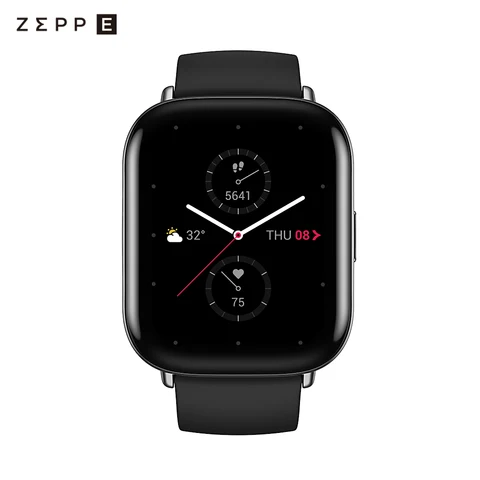 Умные часы глобальная версия Zepp E Square с функцией отслеживания пульса, водонепроницаемые до 5 атм