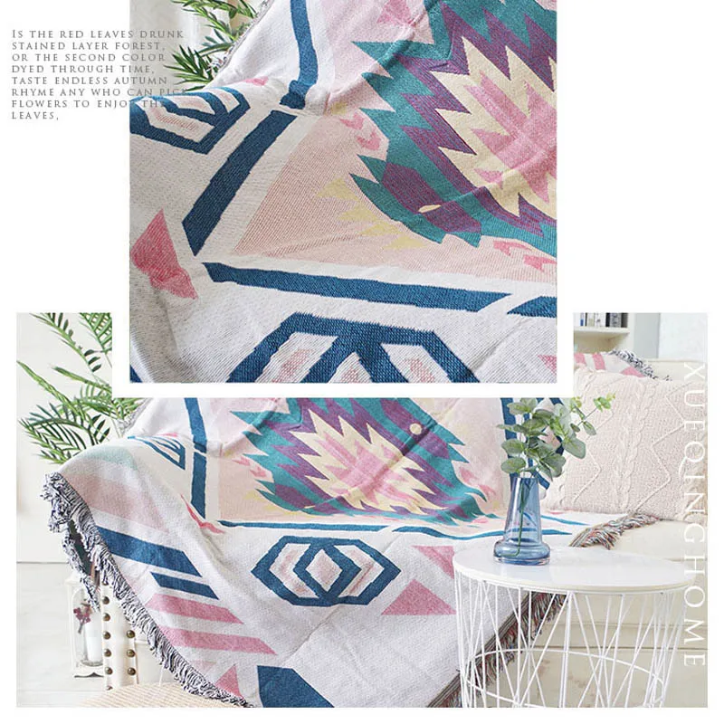 Вязаное одеяло для дивана детское кресло диванское плед пляжные купальные