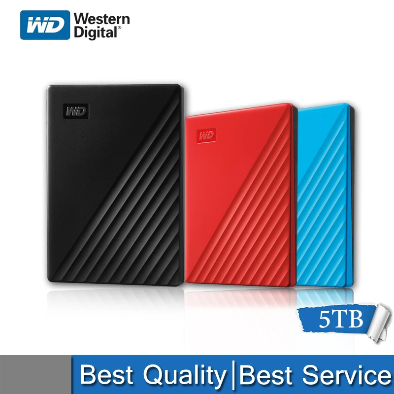 Жесткий диск Western Digital WD 1T 2 T, 4 T, 5, ТБ элемент мобильного жесткого диска 2,5 дюймов WDBYVG0010BBK чистый и свежий