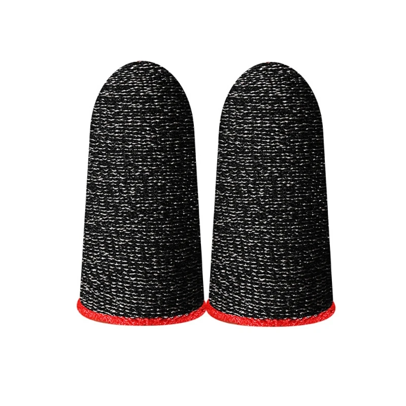 

H052 2pcs Gaming Finger Sleeves for Mobile Games, Breathable Seamless Thumb Finger Covers for PUBG/Peaceful Elite
