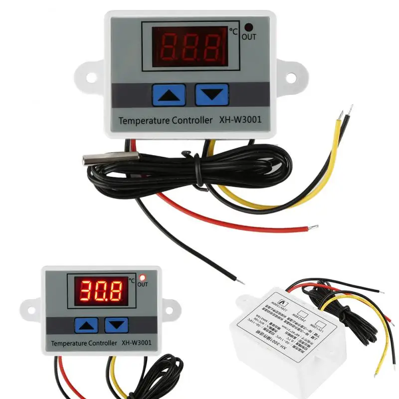 

Temperature Controller Microcomputer Thermostat Switch Probe 220V Multifunctional Digital Thermostat Control Switch 10A Digita
