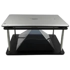 Голографическая 3D проекционная Пирамида сделай сам для 7-10,1 дюймов, планшетного ПК, телефона, проектора, рождественские подарки