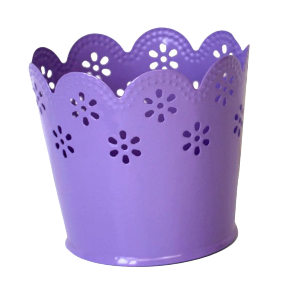 Полые цветочные корзины держатель Контейнер Настольный Органайзер макияж бочки