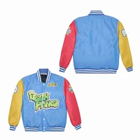 bg american football jacket 14 fresh prince jazzy jeff satin jacket embroidery sewing outdoor exercise coat color stitching