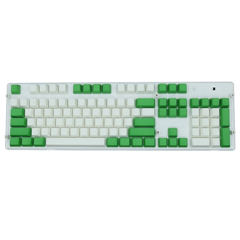 

69HA 104Keys PBT Laser-Engraved Key Dye-Sublimation Mechanical Keyboard Color Matching OEM Profile Keycap Set