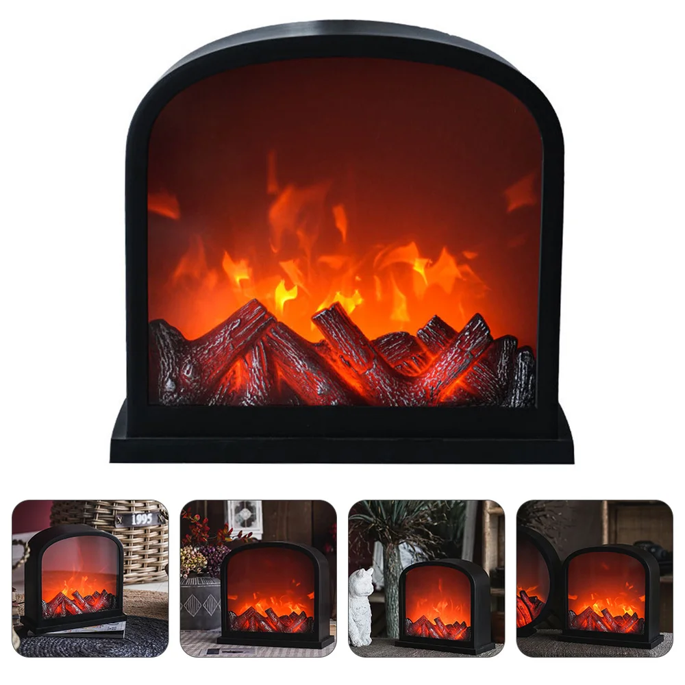 

1 Set Fireplace LED Lamp Kids Children's Room Bedroom Decor Fireplace Lamp