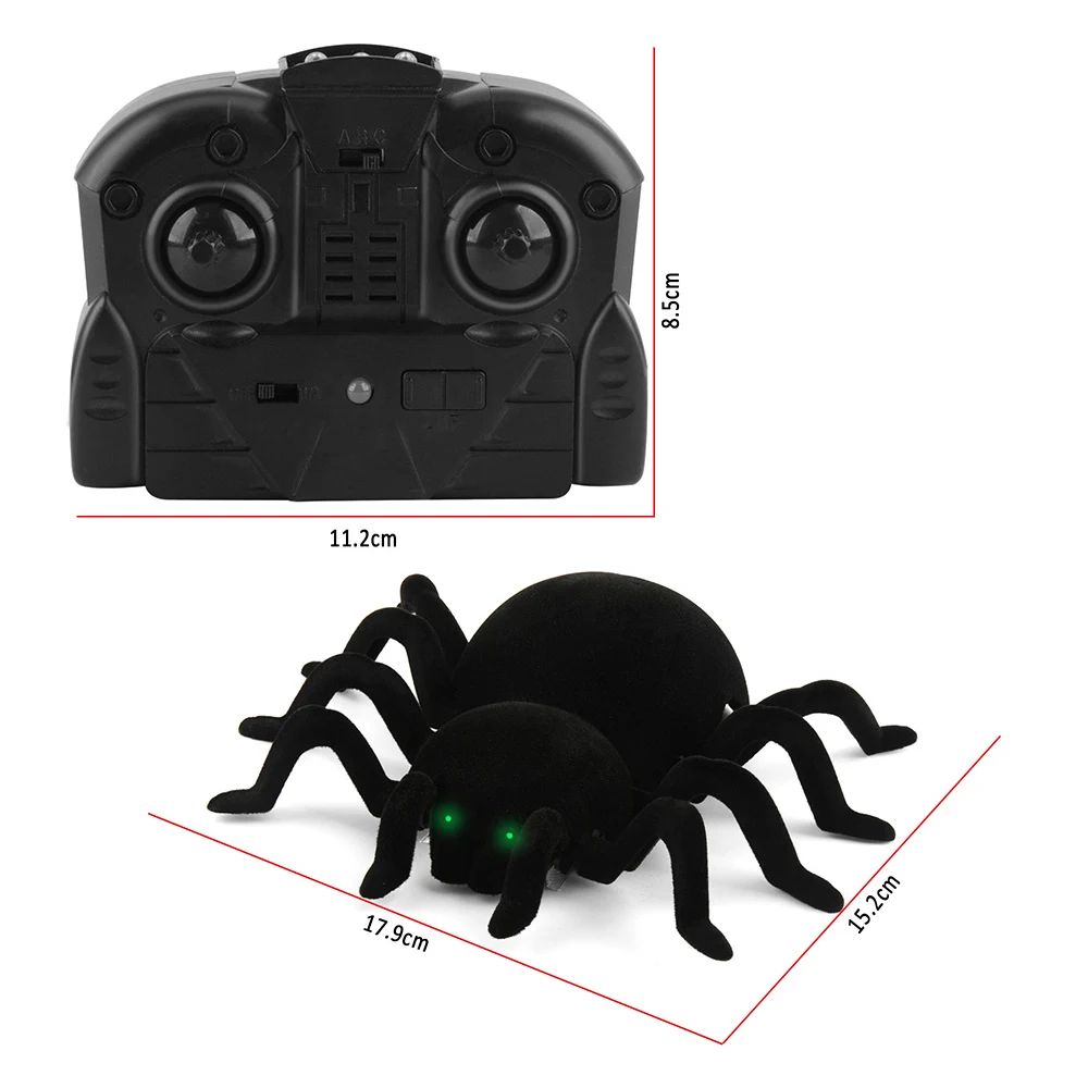 as shown Rc животные паук дистанционного управления игрушка Инфракрасный детский подарок Моделирование Пушистый электронный Альпинизм на стену тарантул - Цвет: as shown