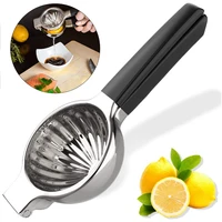 high quality lemon squeezer 304 stainless steel maunal juicer citrus press with silicone handles for juicing oranges big lemons