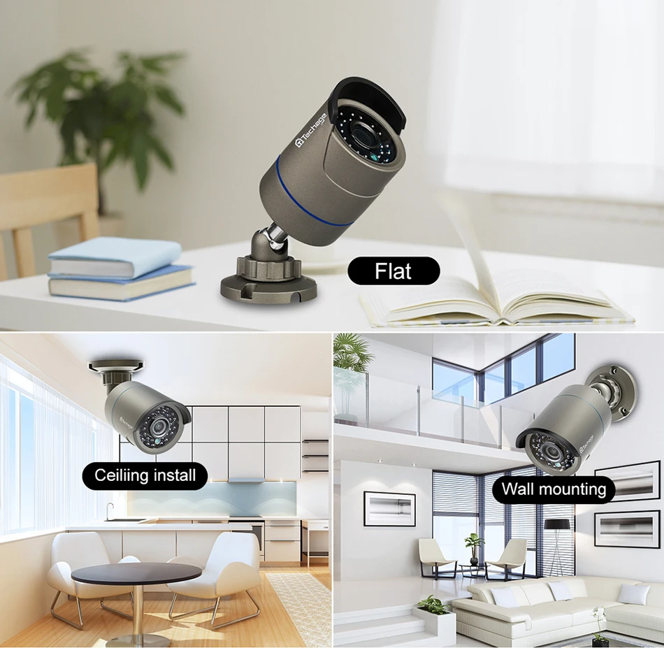 H.265 POE камера безопасности Система 4CH 1080P NVR комплект 2.0MP Аудио Микрофон CCTV серая IP камера ИК Открытый комплект видеонаблюдения