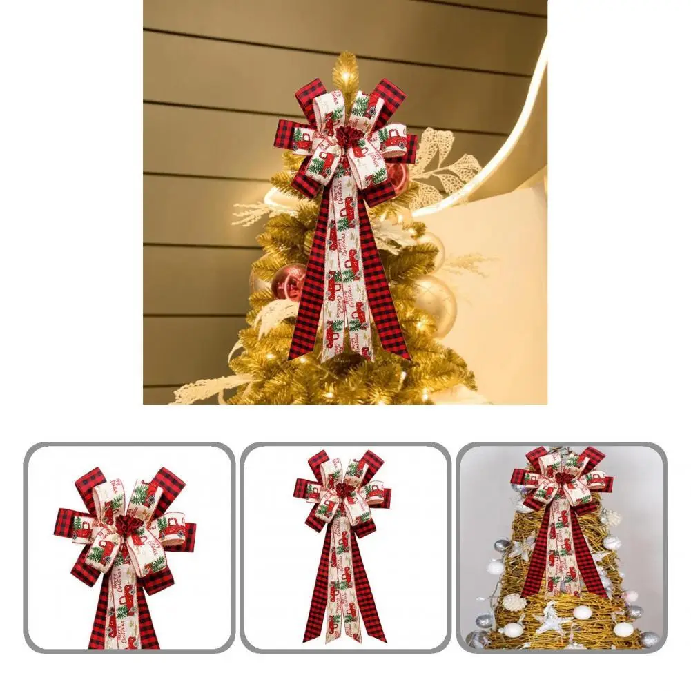 

Подвеска в виде банта в стиле фермерского дома, Рождественский бант, привлекательный декор в виде банта