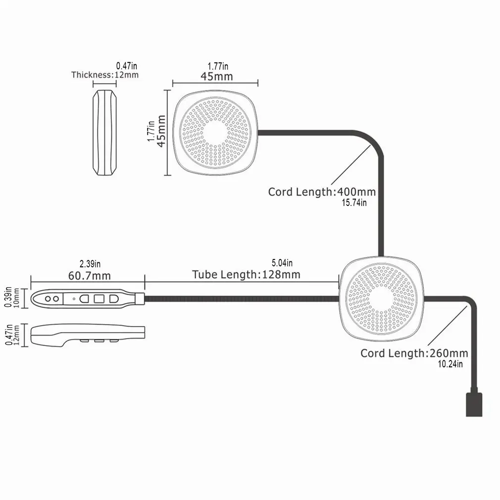 

Waterproof Moto Wireless Anti-interference Helmet Headset Intercom for Motorcycle T2 Motorcycle Helmet Headset