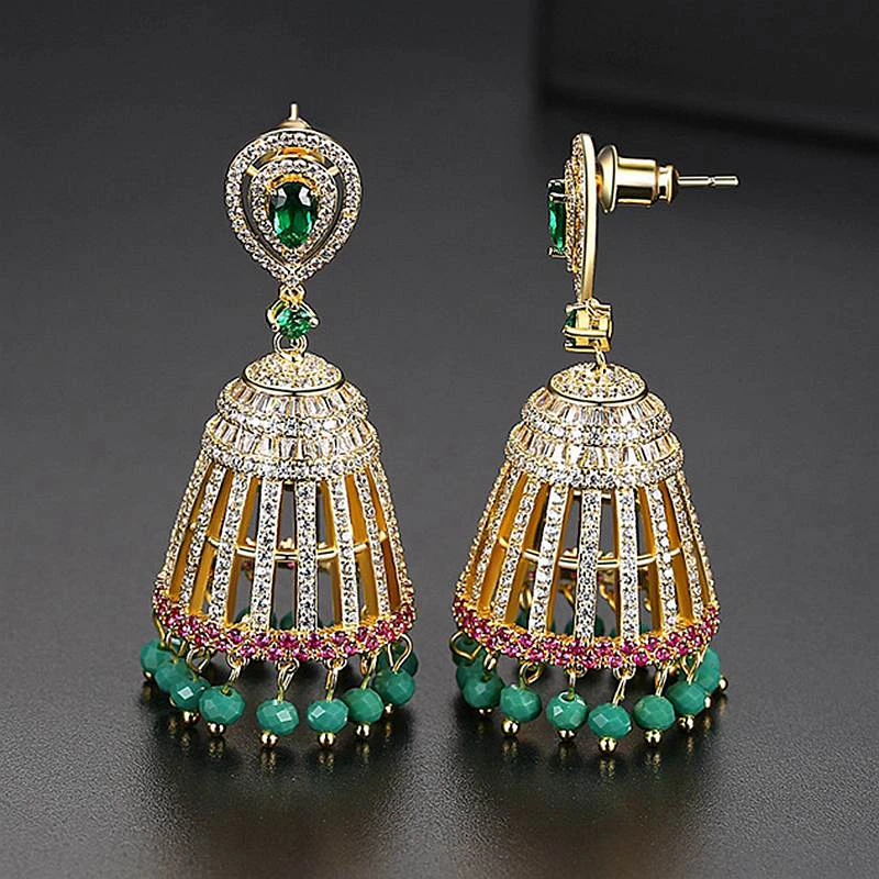 Массивные Свадебные/вечерние ювелирные изделия для женщин Роскошные AAA CZ Ретро