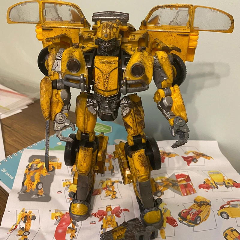 Anime Deformation Car Miniature Robot Chevrolet Camaro Alloy Toys Marvel Movie Action Figure Doll Model Children Birthday Gift | Игрушки и