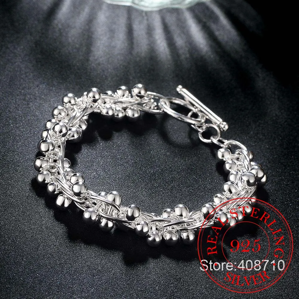 Оптовая продажа браслет из стерлингового серебра 925 пробы свадебные ювелирные