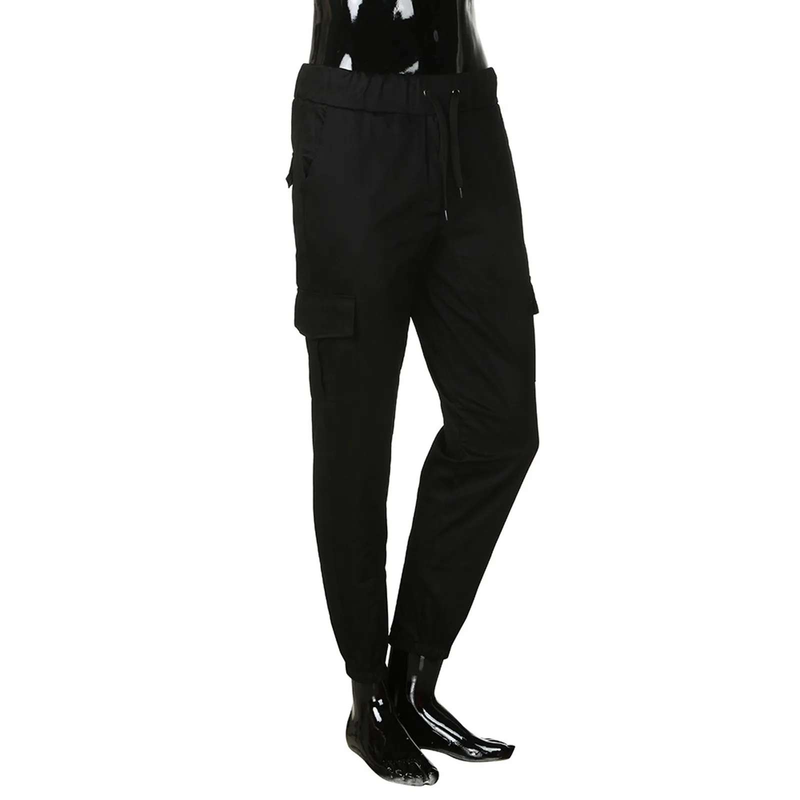 

Fashion Small Pencil Pants For Men Men's Casual Workwear Multi-pocket Trousers Sports Drawstring Trousers