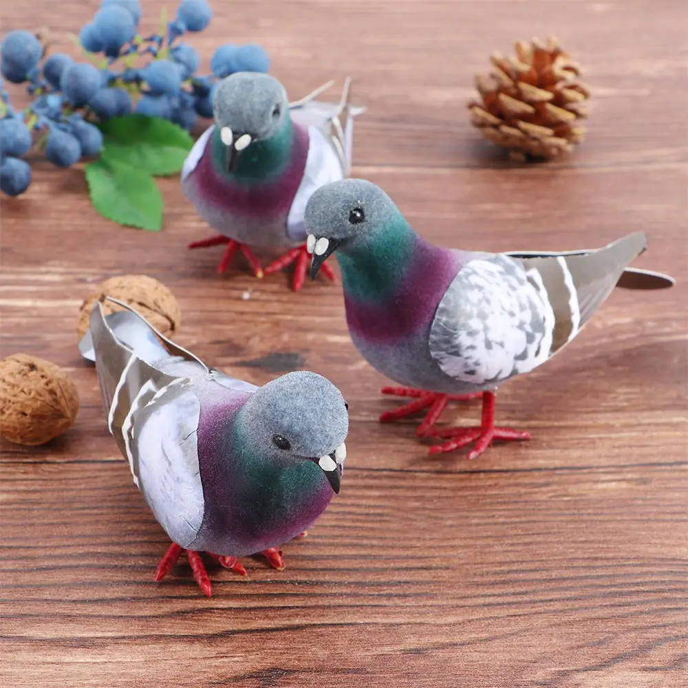 

3 шт., Искусственные Птицы голубей из пенопласта