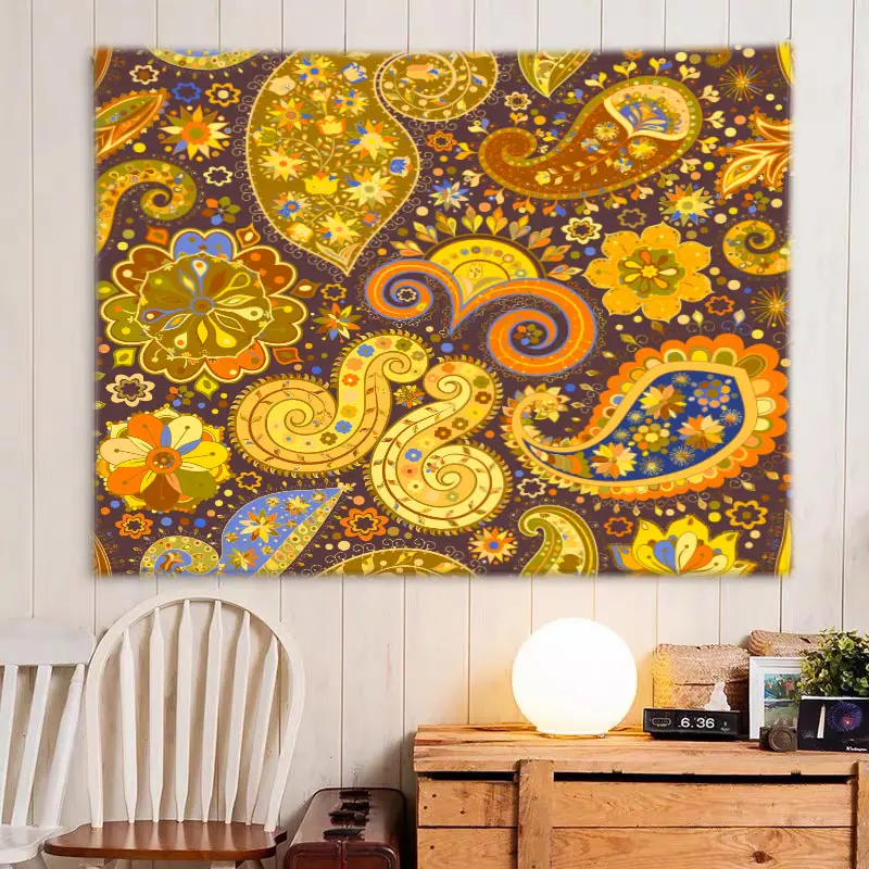 

Folk-Custom Tapestry Wall For Home Deco Living Room Bedroom Wall Art Large Size Free Dropping