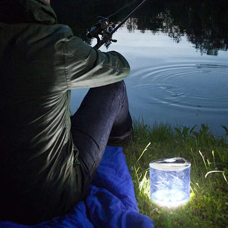 Надувные светодиодные фонари на солнечной батарее для кемпинга надувные