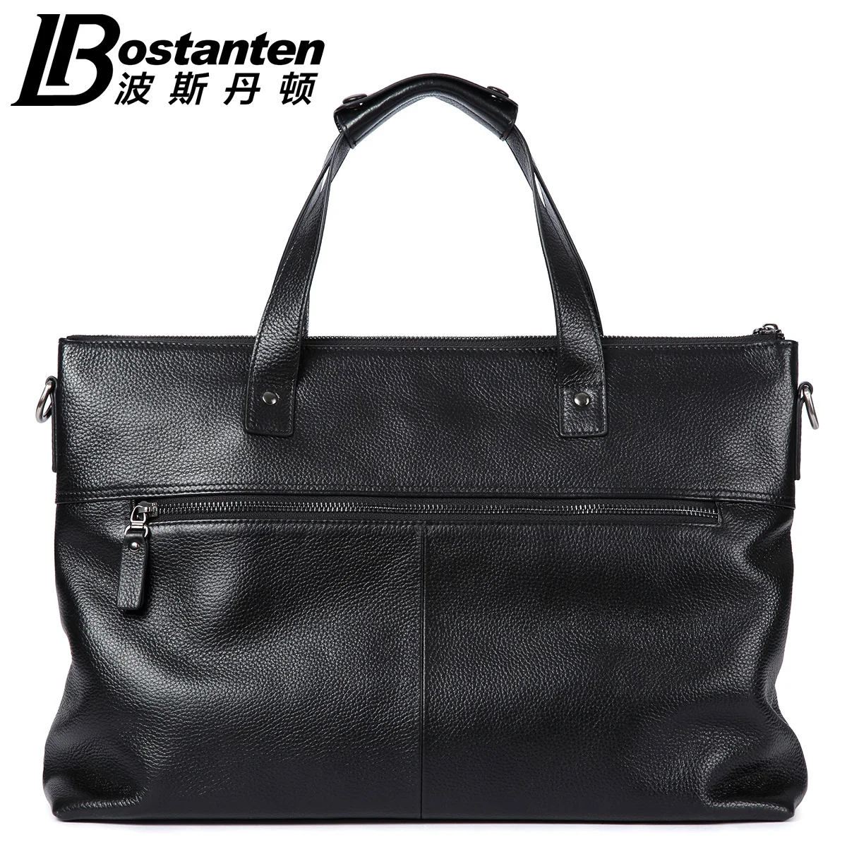 Мужская деловая сумка мессенджер botanten из натуральной воловьей кожи через плечо