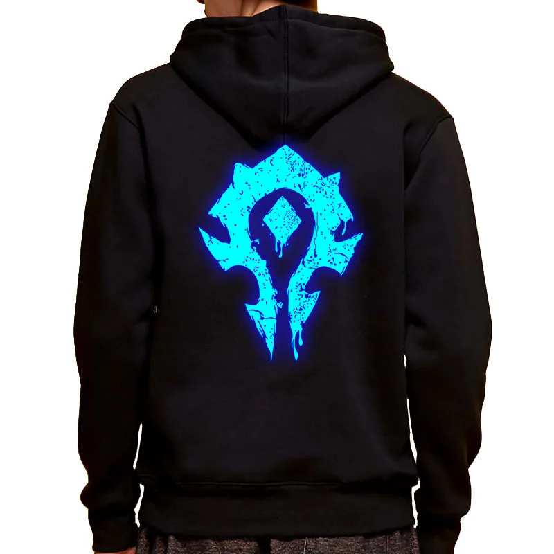 World of Warcraft sudadera con capucha estampada luminosa moda otono DOTA tribal league chaqueta deportiva traje de cosplay|Мужские