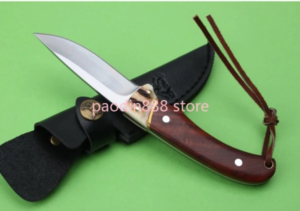 ER Straight 440 Fixed Blade Knife Wood Handle Outdoor Tactical Hunting Multi Tools Pocket Survival EDC | Инструменты