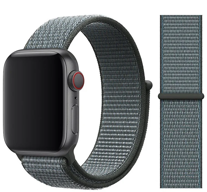 46 storm grey Ремешок для apple watch 5 44 мм 40 мм 42 мм 38 мм iwatch Series 3 2 1 нейлоновый спортивный ремешок для часов Браслет apple watch 5 4 band - Цвет ремешка: 46 storm grey
