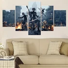 Настенная картина NieR:Automata 2B Game, рисунок на холсте для гостиной, домашний декор, HD картина, современный постер, 5 панелей