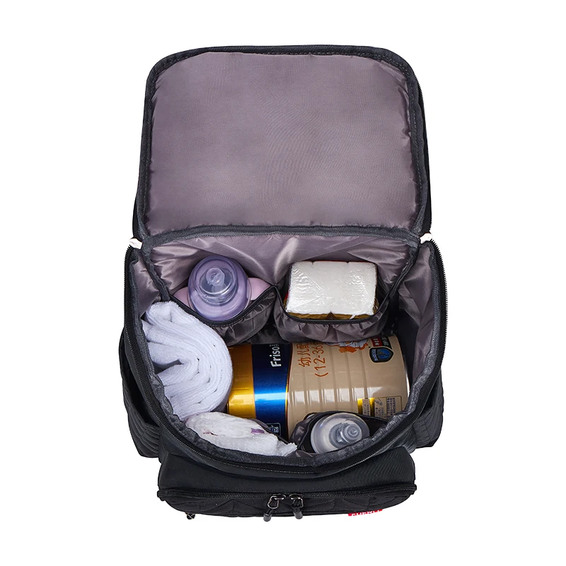 

Multi-function Embroidery Large-capacity Mummy Bag Travel Out Package Wet and Dry Separation Baby Care Women's Fashion Bag