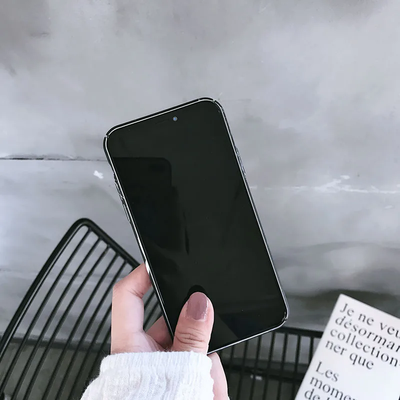 Marble Anti Shock Proof PC Hard Plastic Case Mobile Phone Cover Finger Ring for iPhone 6 7 8 P X XS mattle phone shell |