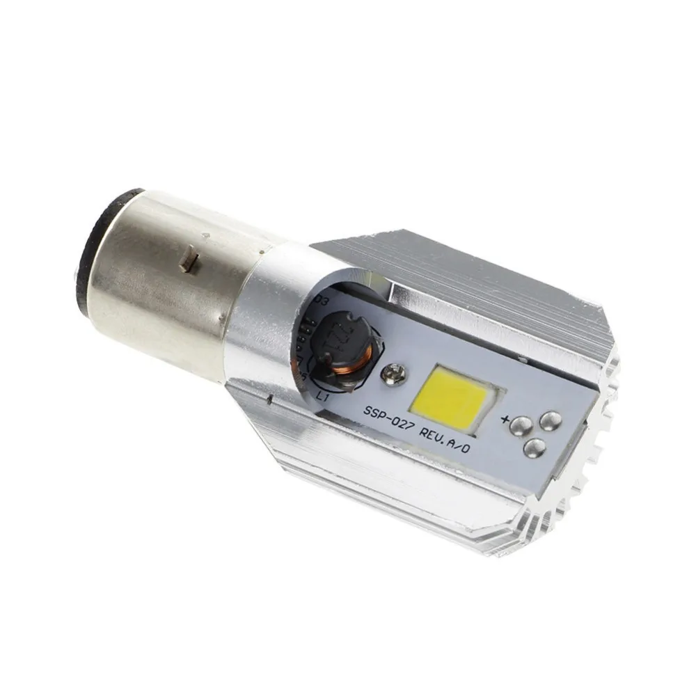 1x DC 6 80V 12W WL LED Moto rcycle передняя фара COB BA20D Ampoule moto phares Jy25 19 Прямая поставка| |
