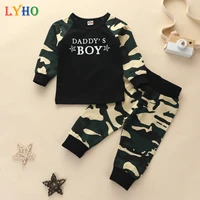 baby boy clothing sports sweater pants set 2pcs autumn kids long sleeve camouflage t shirt trousers suit toddler fashion clothes