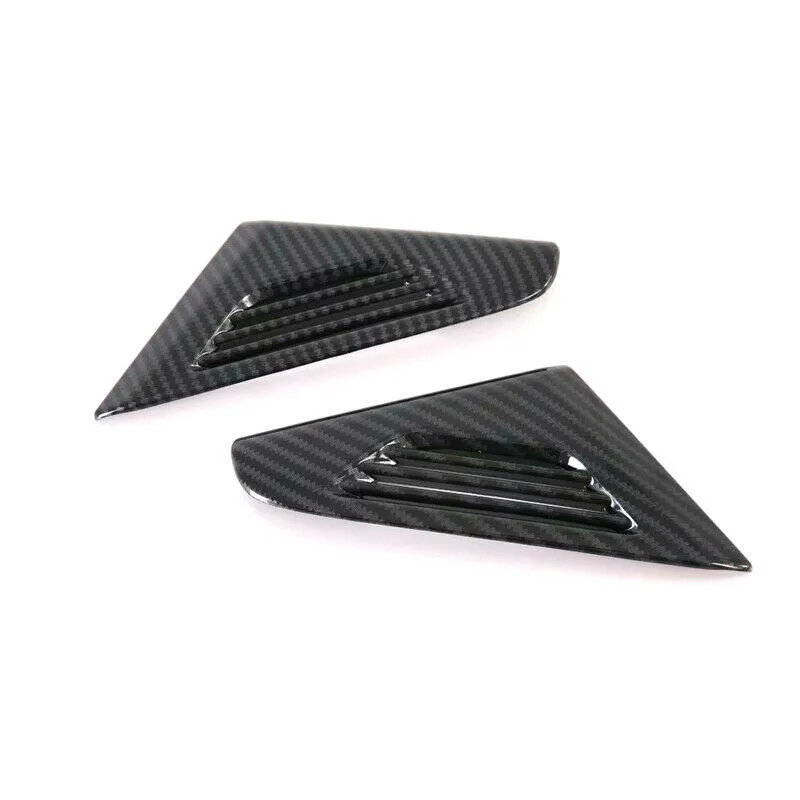

Interior Air Vent Cover Outlet Plastic Side Trim 2pcs ABS Carbon Fiber