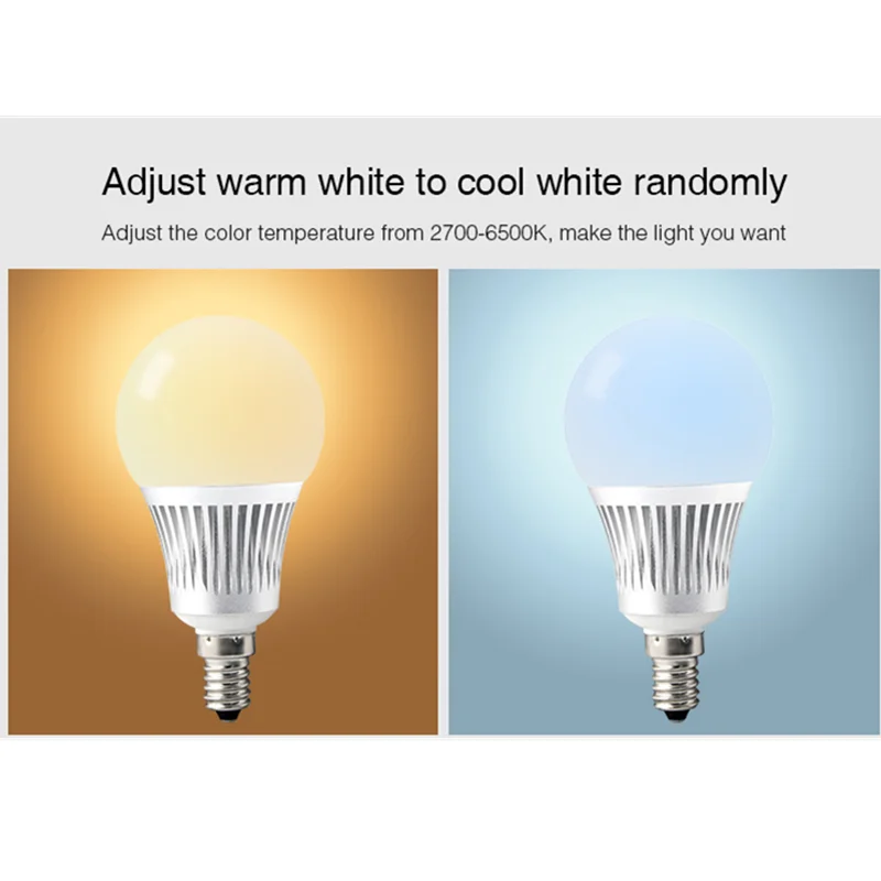 Miboxer FUT013 AC85 ~ 230V E14 5W RGB + CCT 2 4G WiFi светодиодный светильник с дистанционным
