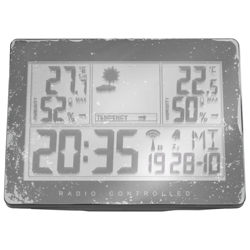 Беспроводная метеостанция с европейской вилкой комнатная и уличная станция для