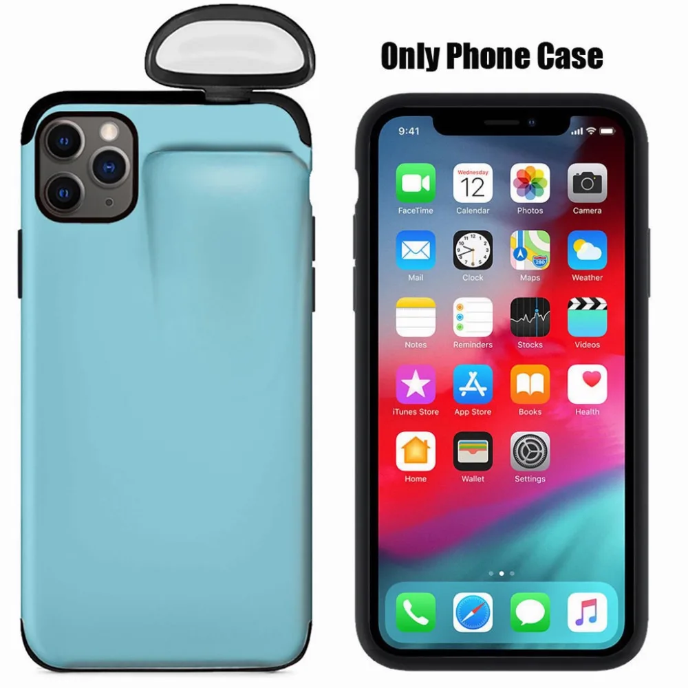 Жидкий силиконовый чехол для телефона для IPhone 11/Pro/MAX/XR/XS/X для Air Pods 2 в 1 мягкий чехол для 7 Plus/8 Plus