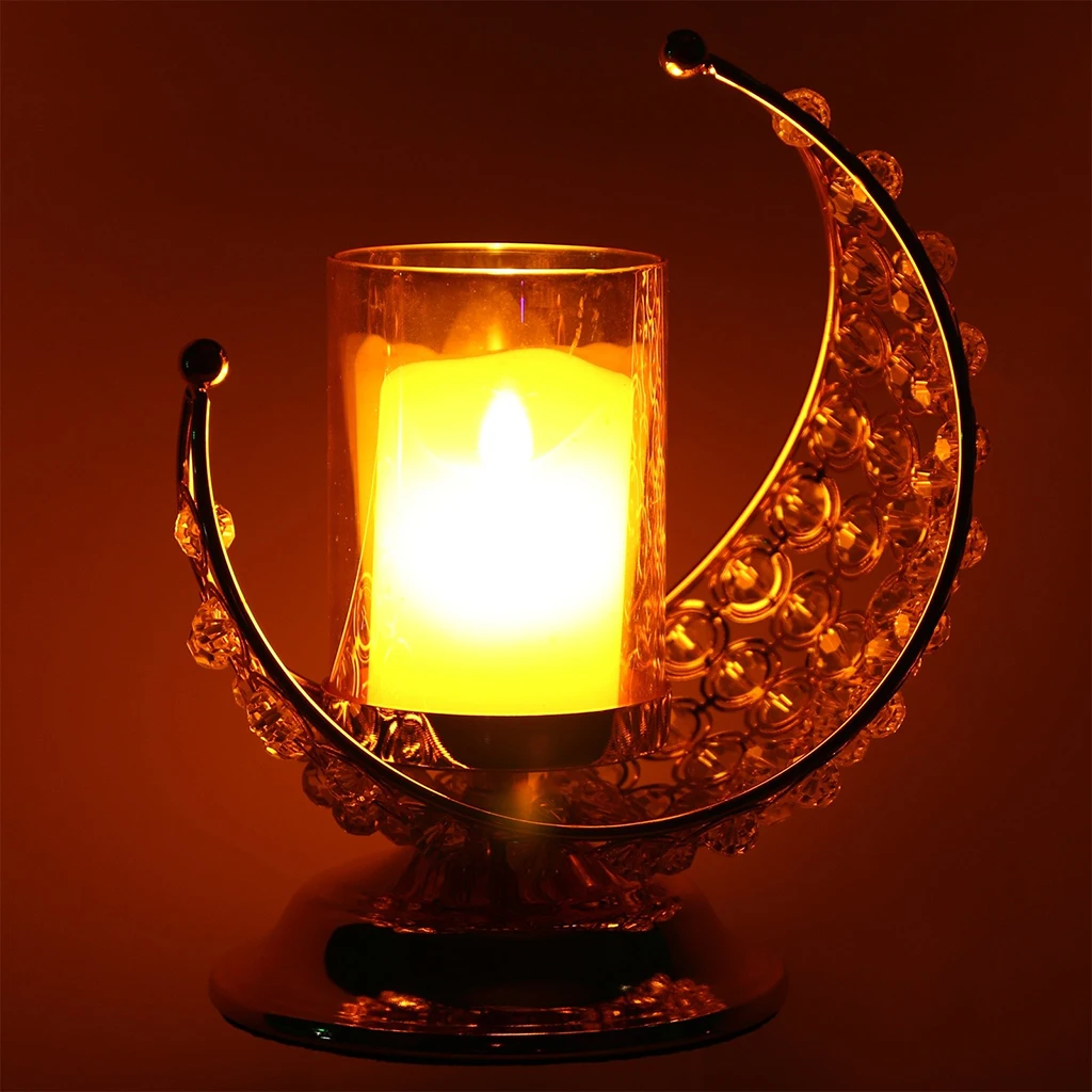 

Ramadan Candlestick Candle Stand Holder for Eid Mubarak Candlestand Festival