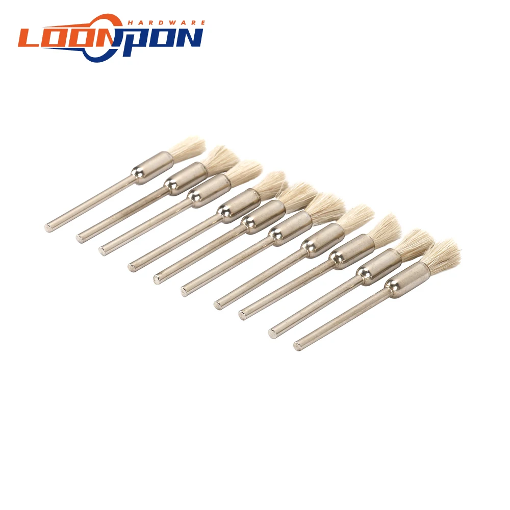 10 шт. 5 мм шлифовальная шерстяная щетка полировка буровые ротационные щетки 3