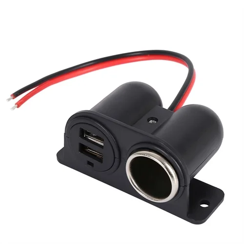 1 way 4 способа мульти разъем двойной USB зарядное устройство питания автомобильного прикуривателя Разветвитель Питания зарядное устройство адаптер зарядка два usb порта - Название цвета: 1 way