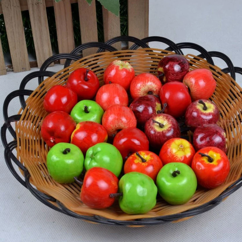 

New Artificial Fruit Mini Plastic Vegetable Baby Early Education Model Imitation Of Food Toys Strawberry Banana Home Decoration