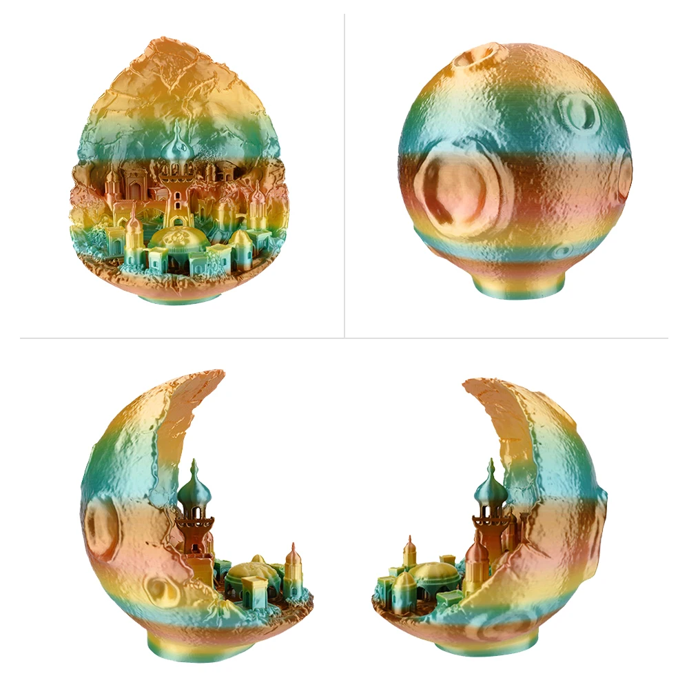 ESUN Шелковый PLA нити 1 75 ММ Радуга многоцветные шелковые 3D принтеры Синтетическая