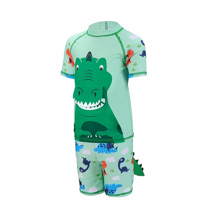Children's Swimsuit Dinosaur Bathing Suit Kids UV Protection Summer Beach Swimming Surfing Wear Boys Swimwear Rash Guard Boy