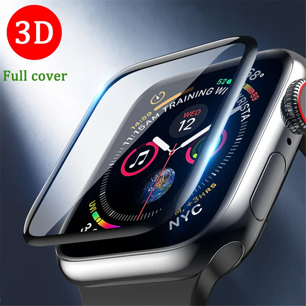 3D изогнутая защитная пленка из закаленного стекла для Apple Watch 3 2 1 38 42 мм Защитная