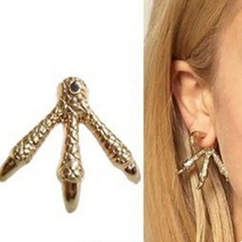 Модные Панк Орел коготь серьги вечерние Ювелирные изделия Популярные винтажные
