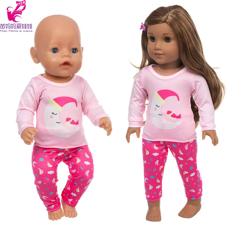 Детская кукольная одежда розовый пижамный комплект 40 см Nenuco Ropa y su Hermanita 18 дюймов